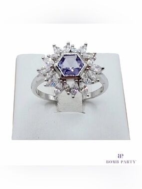 RBP3021 Ring Bomb Party | Lab Created Light Amethyst